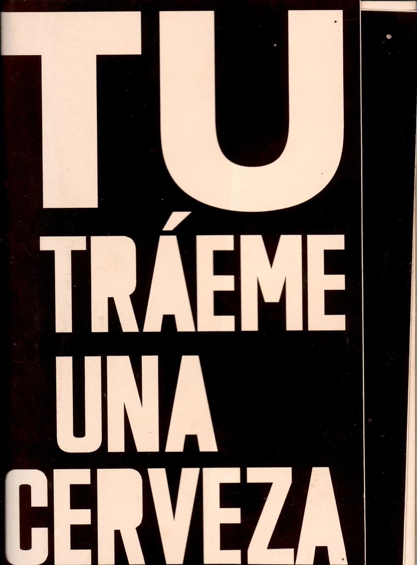 Maqueta de fullet desplegable: Tú, tráeme una cerveza